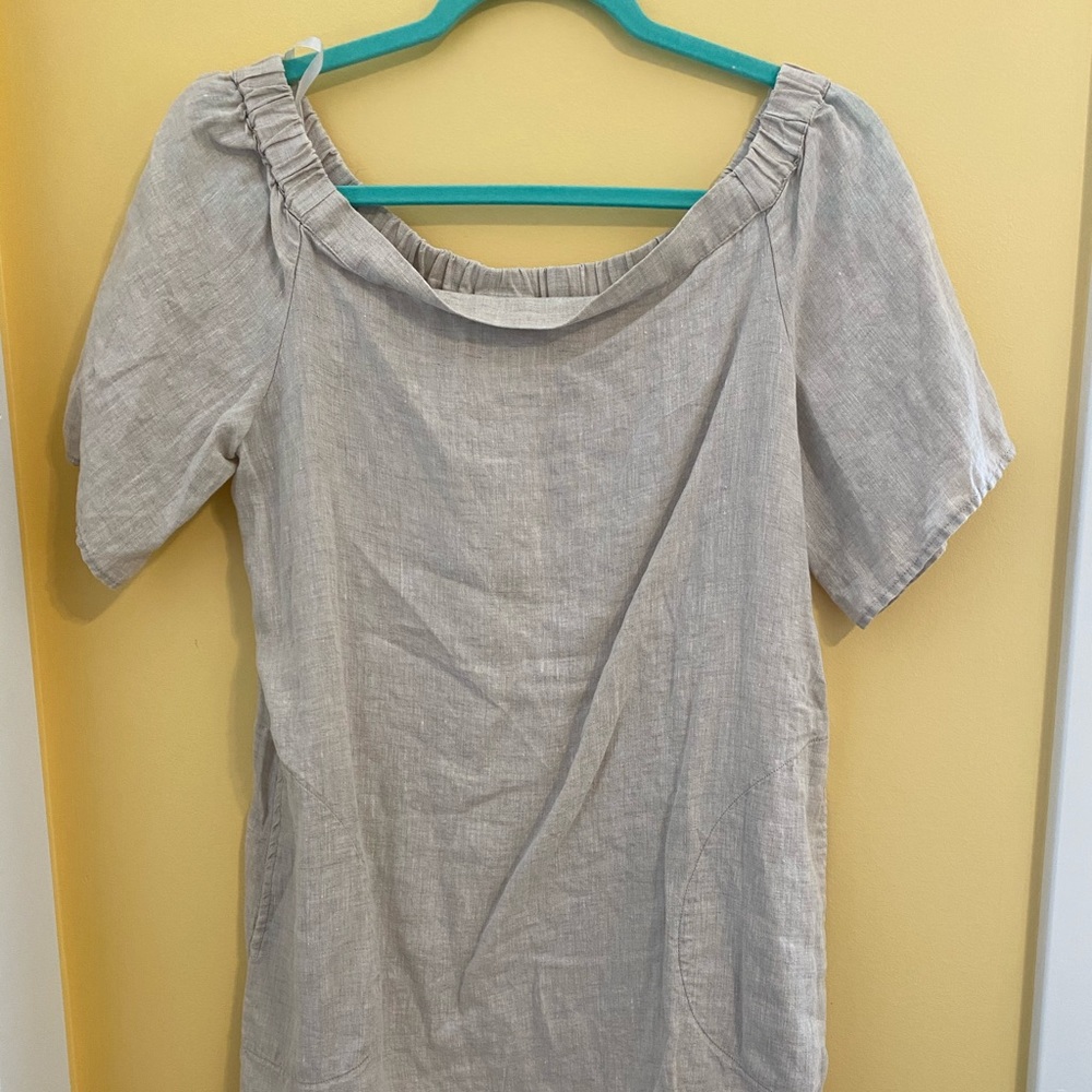 Finley Tan Off the Shoulder Dress